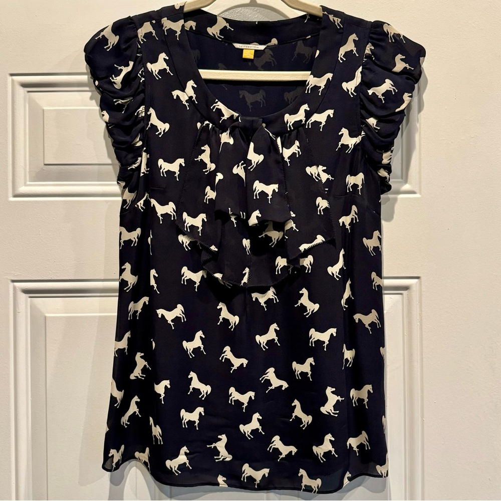 Leifsdottir horse blouse
